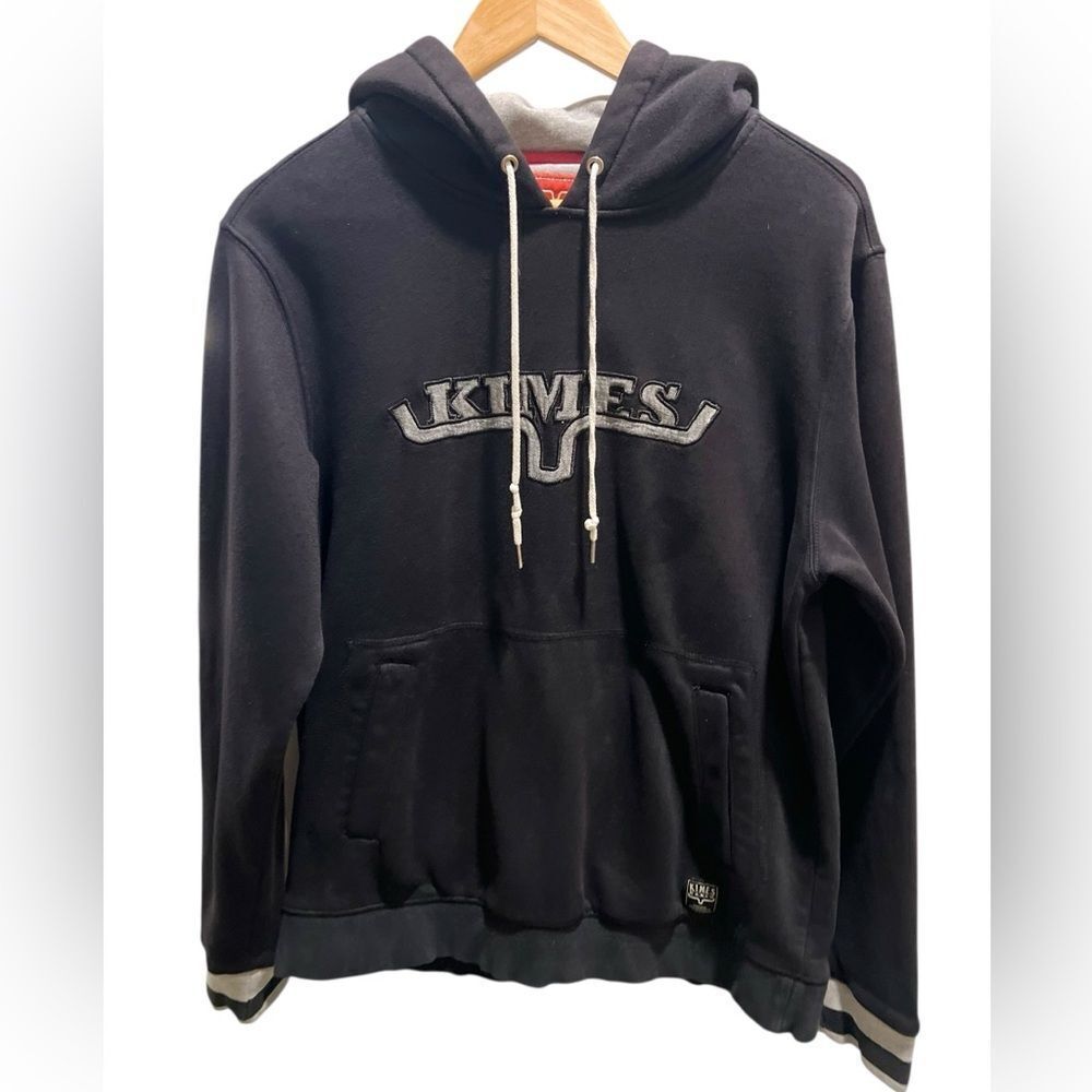 Kimes Ranch Hoodie Sweatshirt Small Black Gray Western